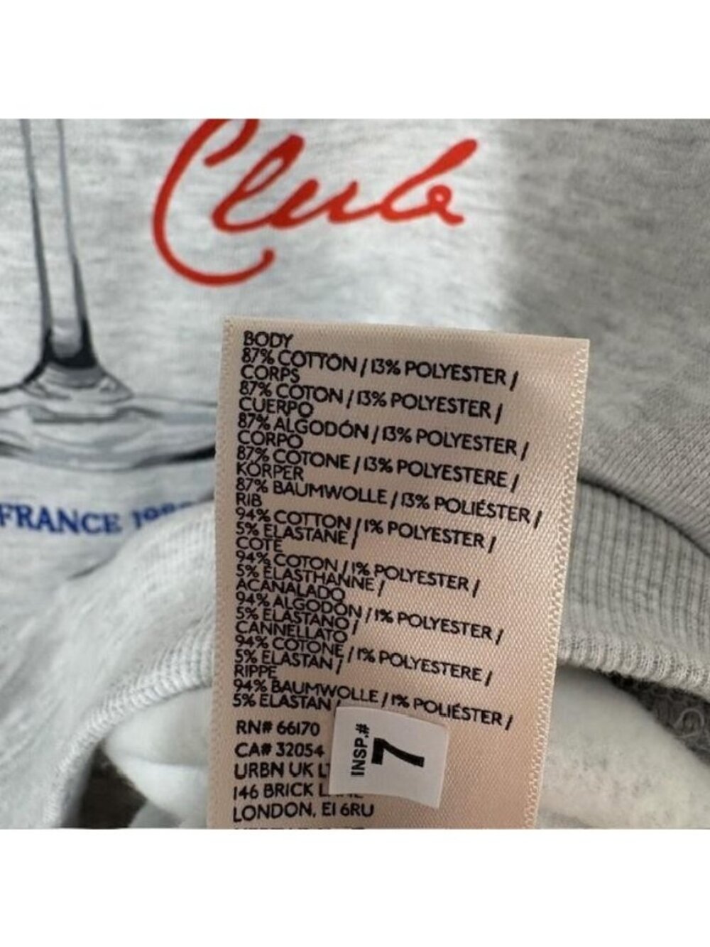 Maeve Sweatshirt Womens Medium Gray Ski Club Cocktail Graphic Pullover Fleece - Picture 6 of 9
